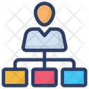 Business Network Business Connections Corporate Hierarchy Icon