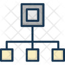 Hierarchy Network Workflow Icon