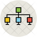 Hierarchy Network Computers Icon