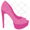High Heel Fashionable Heel Woman Shoe Icon