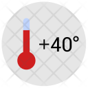 Temperature Condition Hot Icon