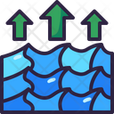 High Tide Level Ocean Icon
