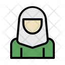 Moslem Woman Hijab Icon