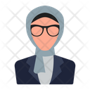 Hijab Businesswoman Icon