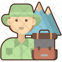 Hiker Male Icon