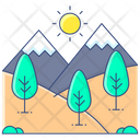 Landscape Hill Station Hilly Place Icon