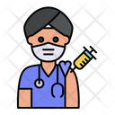 Hindu Doctor Vaccination Icon