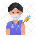 Hindu Doctor Vaccination Icon