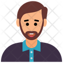 Bearded Man Hipster Male Avatar Icon