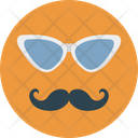 Hipster Mask Glasses Moustache Icon