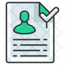Hired Letter Employee Icon