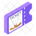 Hockey Match Ticket  Icon