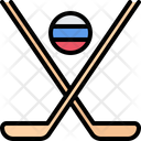 Hockey Stick Hockey Flag Icon