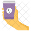 Holding Coffee Cup  Icon