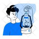 Holding Lantern Icon