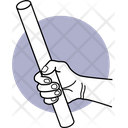 Holding Rubber Pipe Hand Holding Icon
