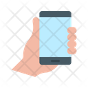 Holding Smartphone Holding Mobile Smartphone Icon