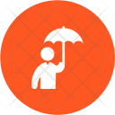 Holding Umbrella Icon
