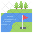 Landscape Flag Hole Icon