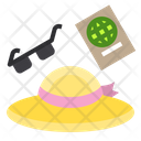 Hat Eyeglasses Passport Icon