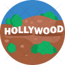 Landmarks Hollywood California Icon