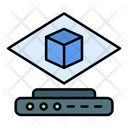 Hologram Communication Vr Goggles Icon
