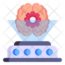 Holographic Brain Icon