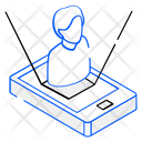 Holographic Display Icon