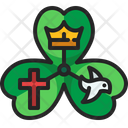 Holy Trinity Shamrock Christianity Icon