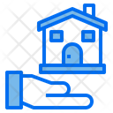 Hand House Building Icon