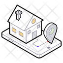 Landed Property Real Estate Home Location Icon