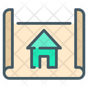 Architect Blueprint Design Icon
