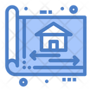 Home Plan House Plan Blue Print Icon