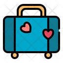 Luggage Love Romance Icon