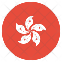 Hongkong Flag Circle Icon