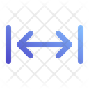 Horizontal Extent Horizontal Double Arrow Icon