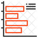Horizontal Bar Graph Icon