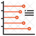 Horizontal Line Graph Icon
