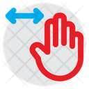 Horizontal Scroll Finger Hand Icon