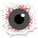 Horrible Eye Frightening Spooky Icon