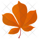 Horse Chestnut Hickory Leaf Leaf Icon