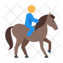 Horse Riding Horseback Jockey Icon