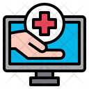 Hospital Technology Hand Icon