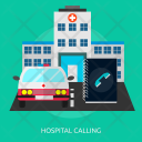 Hospital Calling Contact Icon
