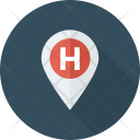 Hospital Location Map Icon