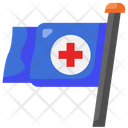 Flag Redcross Medical Icon