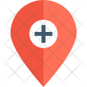 Hospital Location Pin Icon