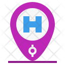 Hospital Location Pin Icon