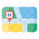 Hospital Location Map Navigation Location Icon