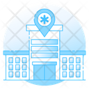 Hospital Building Location Building Clinic Icon